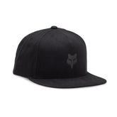 Fox Racing Men's Standard Fox Head Snapback HAT, Black/Charcoal, One Size
